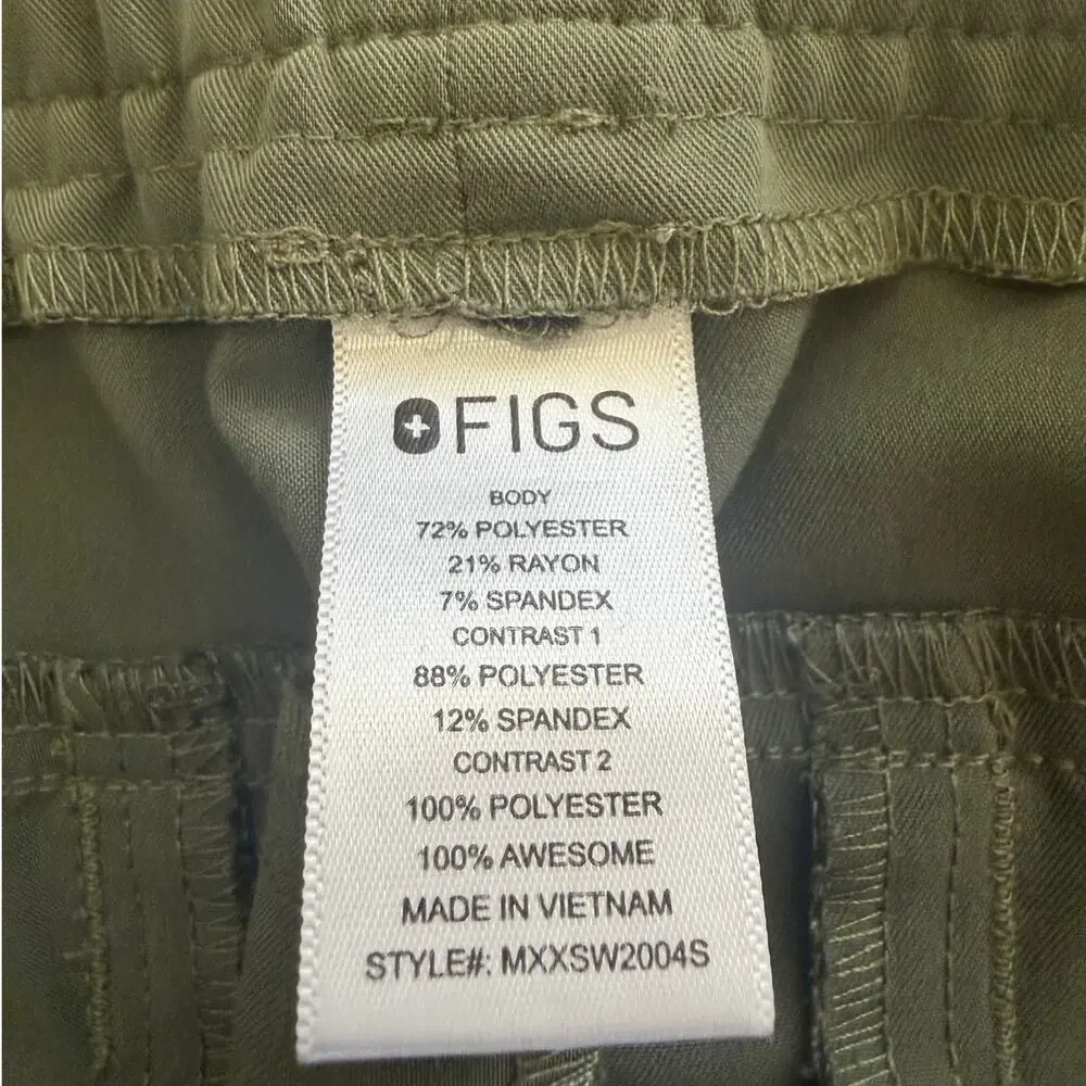 Figs Moss Green Tansen Jogger Scrub Pants Size XXL/S